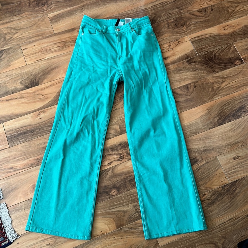 H&M high waisted straight leg pants